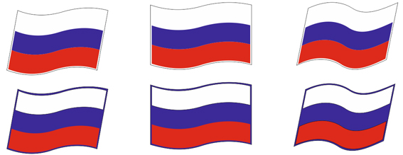 наклейки флаги РФ на лодку